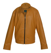 Pelle Pelle Camel Brown Leather Jacket for Women